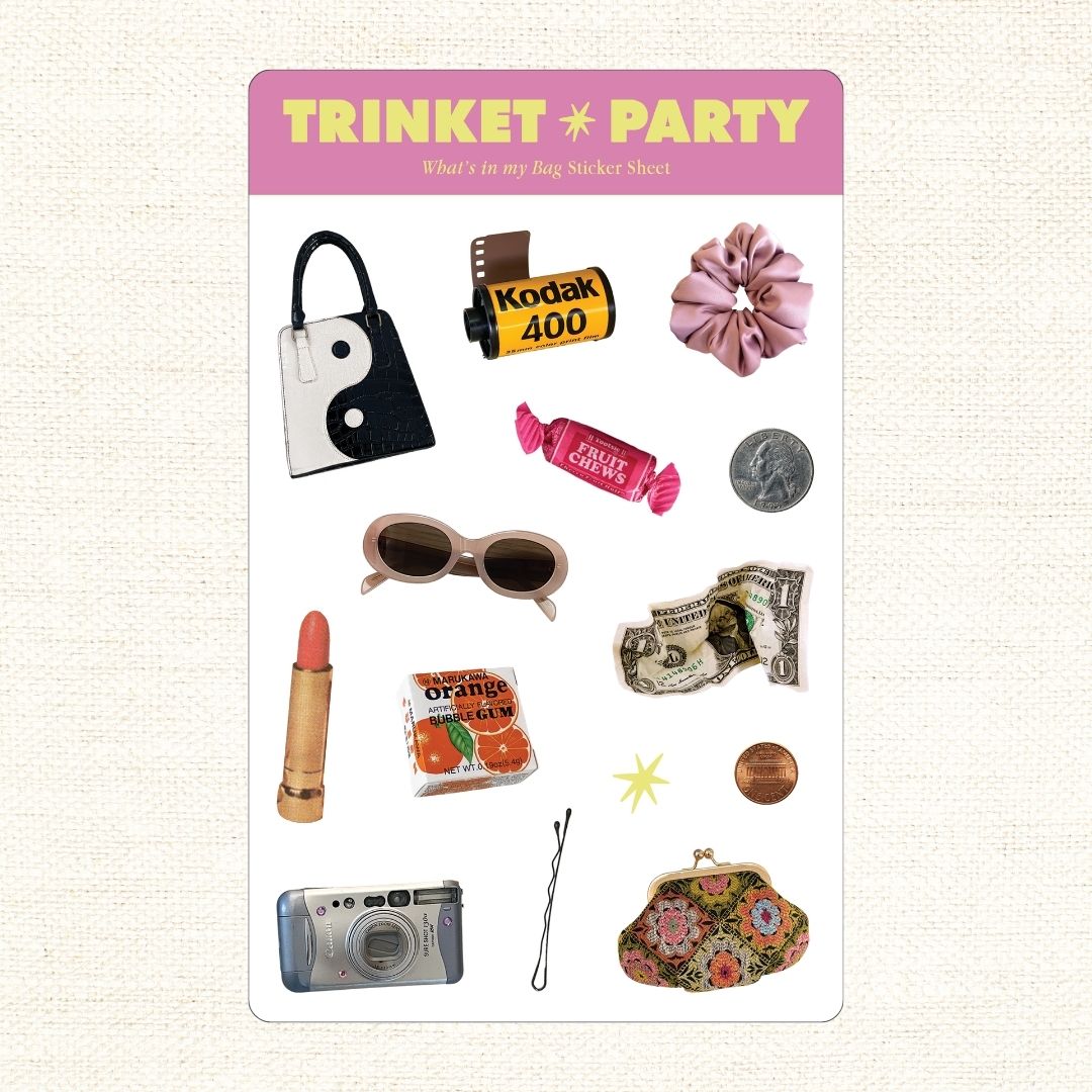 What's In My Bag Sticker Sheets