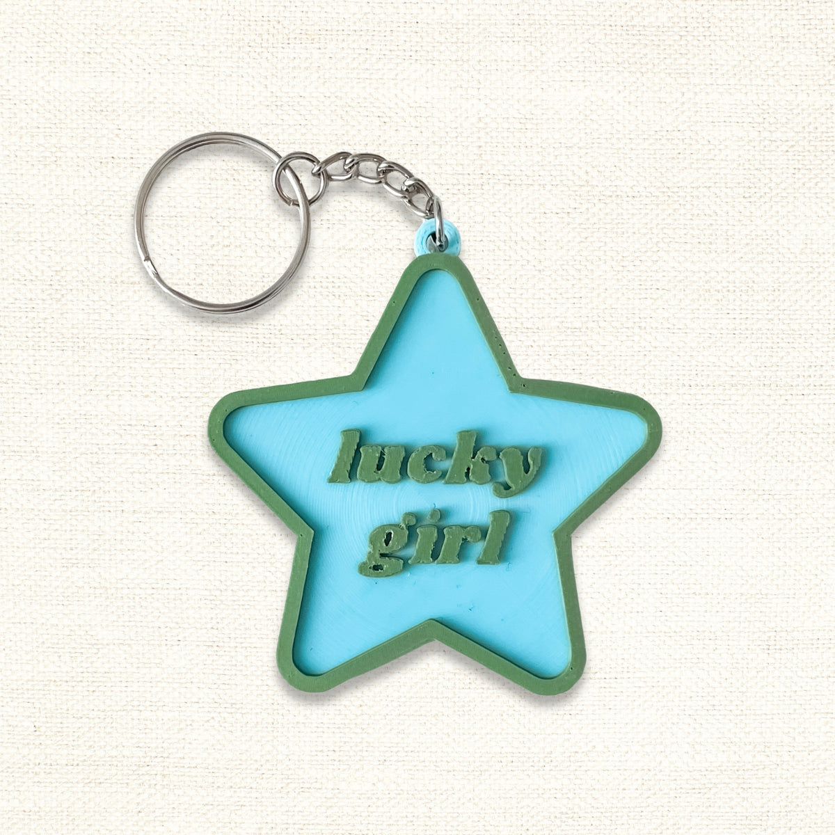 Lucky Girl Keychain