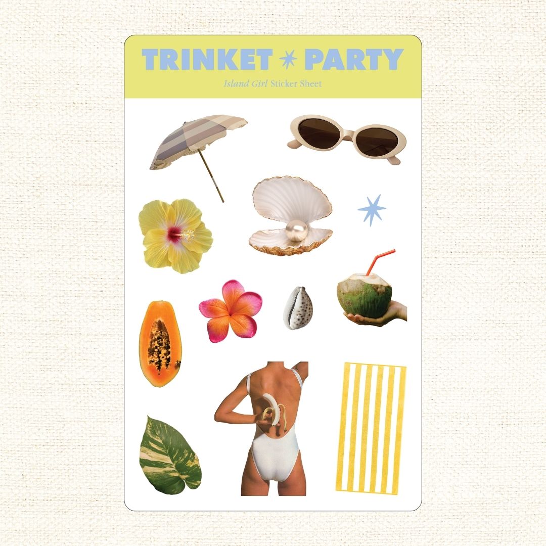 Island Girl Sticker Sheets