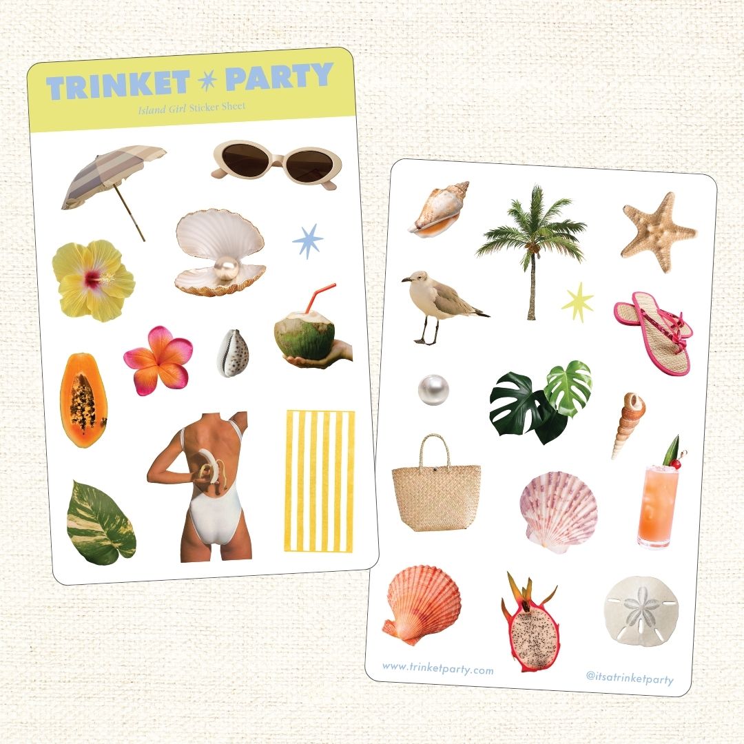 Island Girl Sticker Sheets