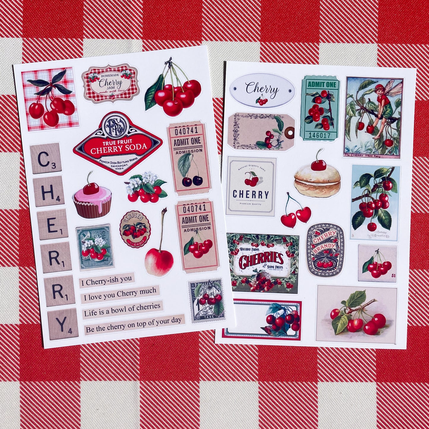 Cherry Pie Sticker Sheets