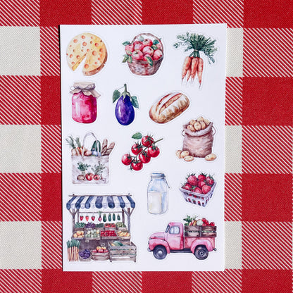 IMPERFECT Farmer's Market Sticker Sheets