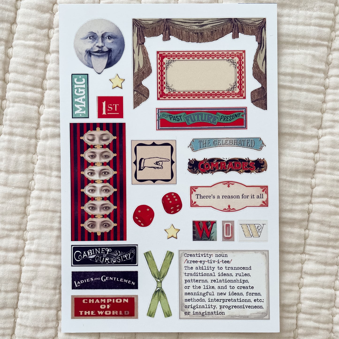 Curiosities Sticker Sheets