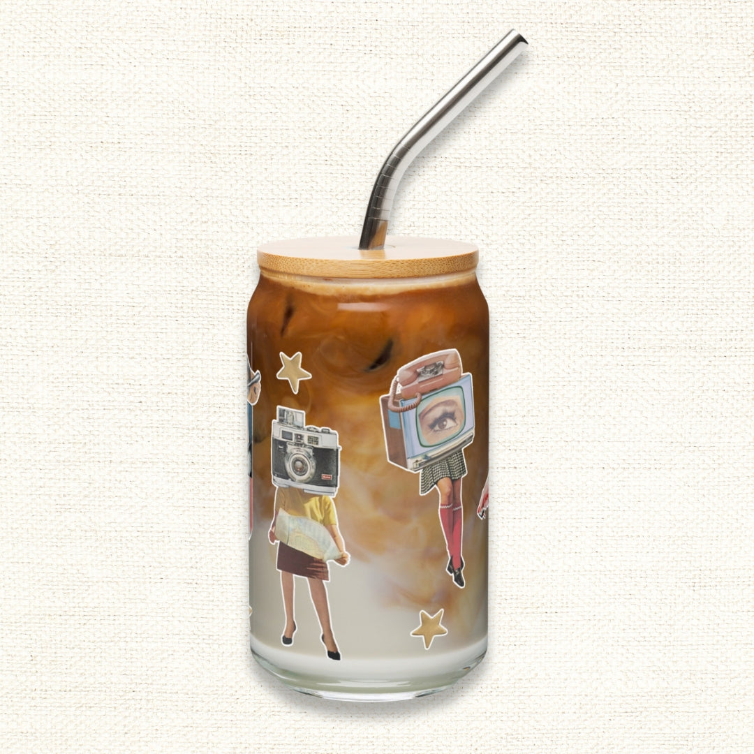 Crafty Girls Drinking Glass