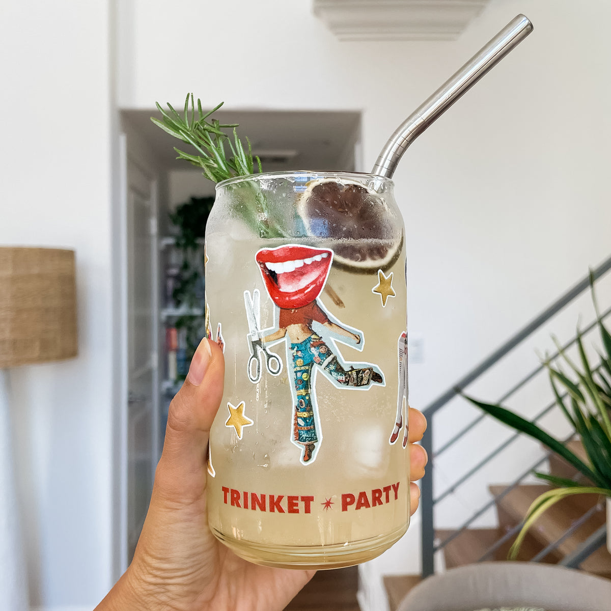 Crafty Girls Drinking Glass