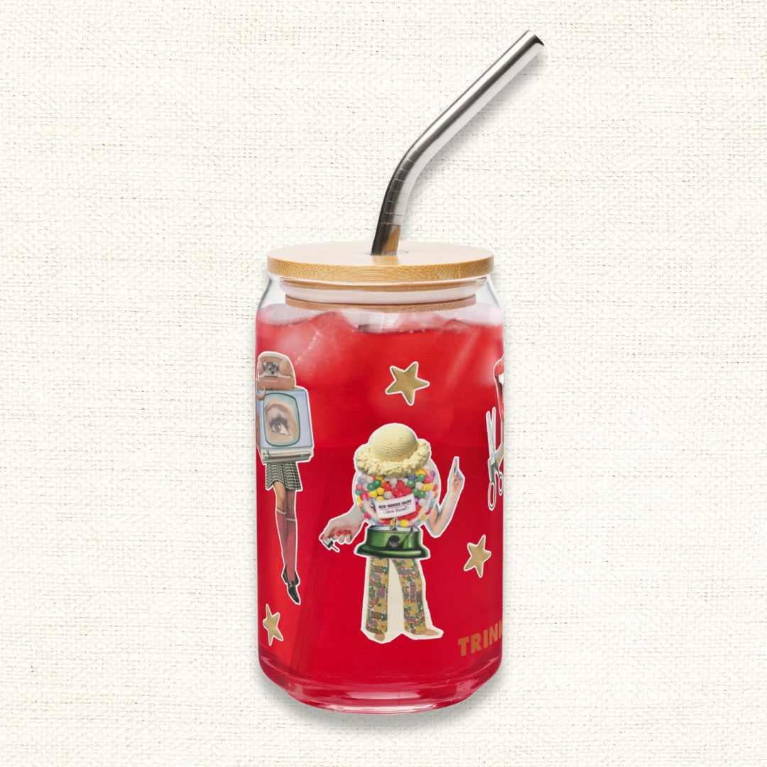 Crafty Girls Drinking Glass