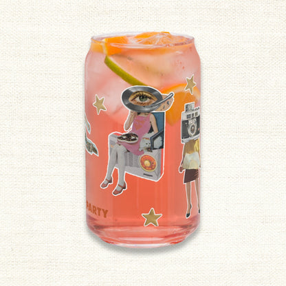 Crafty Girls Drinking Glass