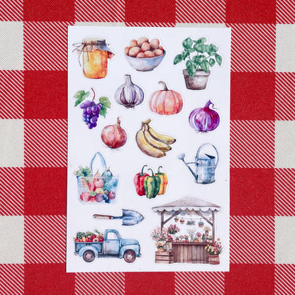 IMPERFECT Farmer's Market Sticker Sheets