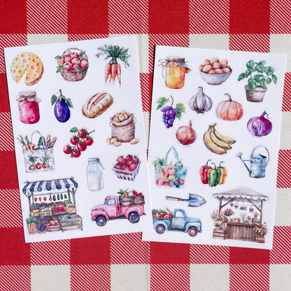 IMPERFECT Farmer's Market Sticker Sheets