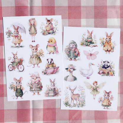 Woodland Friends Sticker Sheets