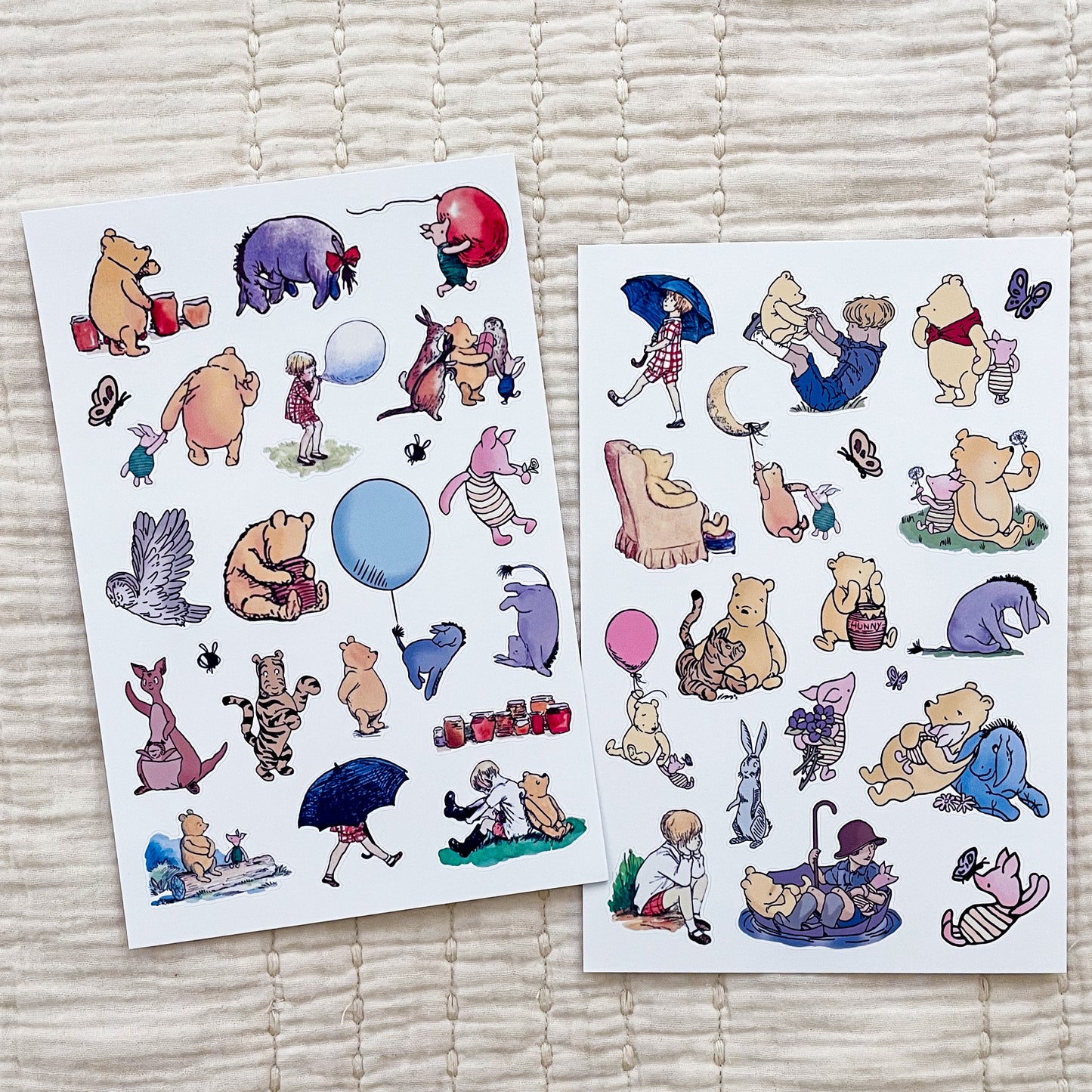 IMPERFECT Winnie the Pooh Sticker Sheets