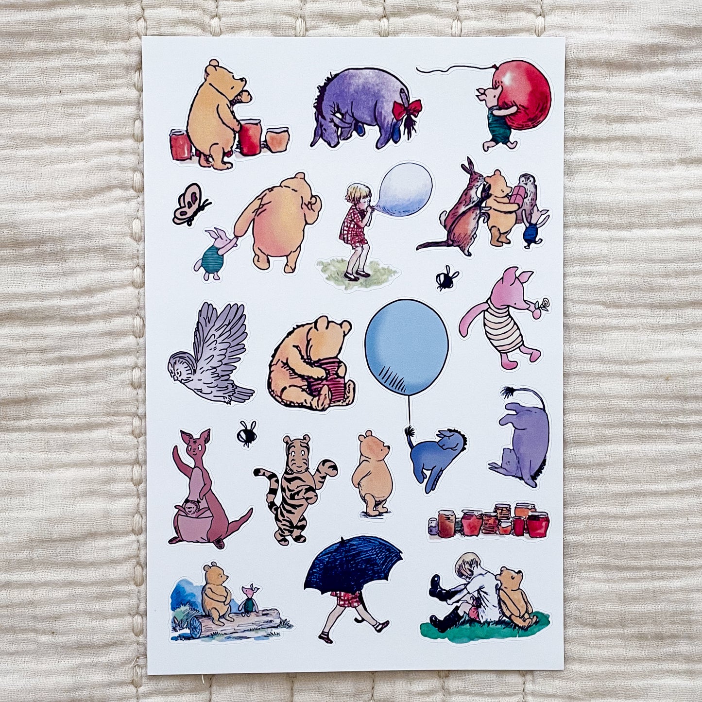 IMPERFECT Winnie the Pooh Sticker Sheets