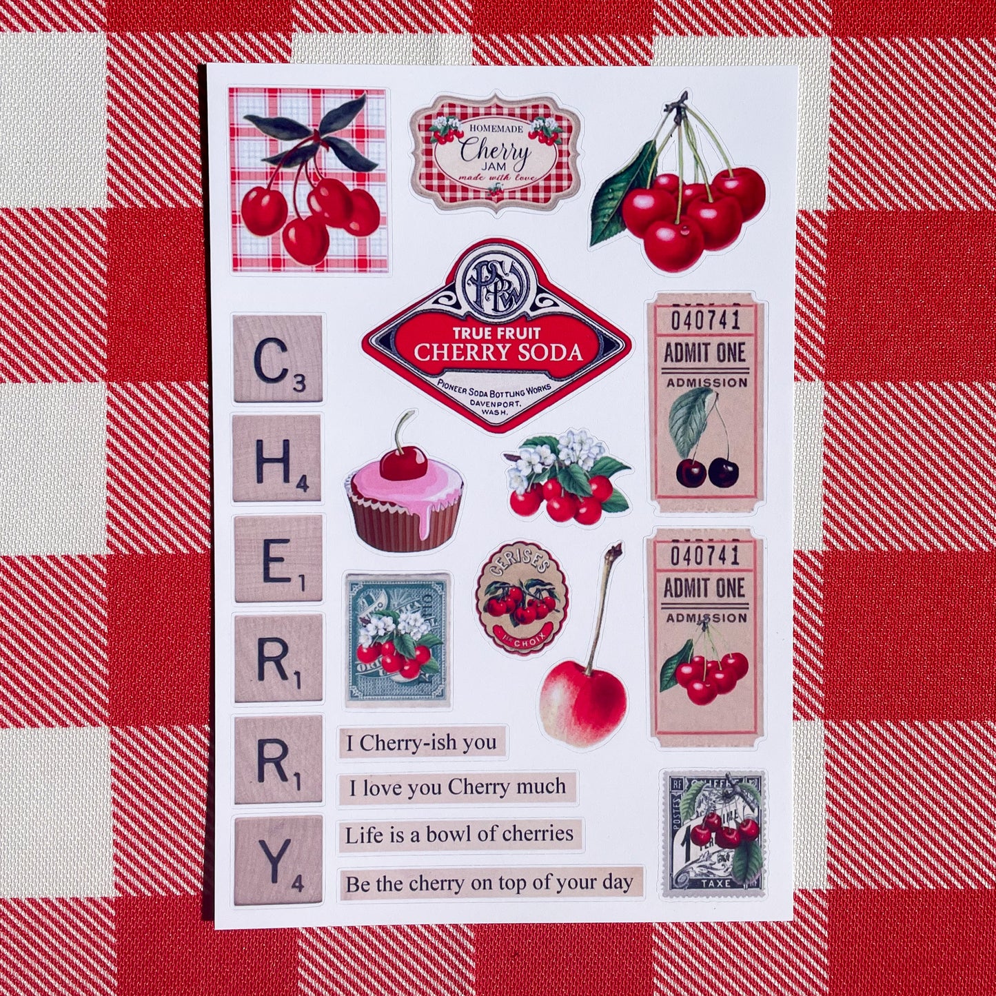 Cherry Pie Sticker Sheets