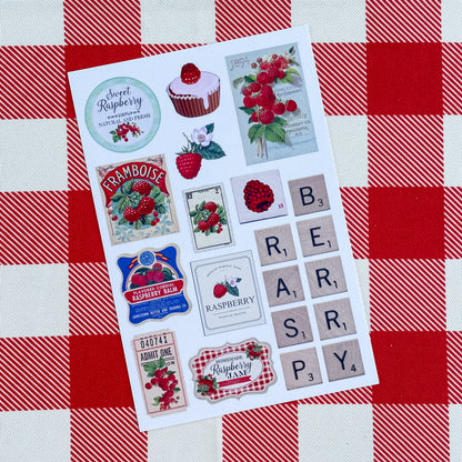 Raspberry Jam Sticker Sheets