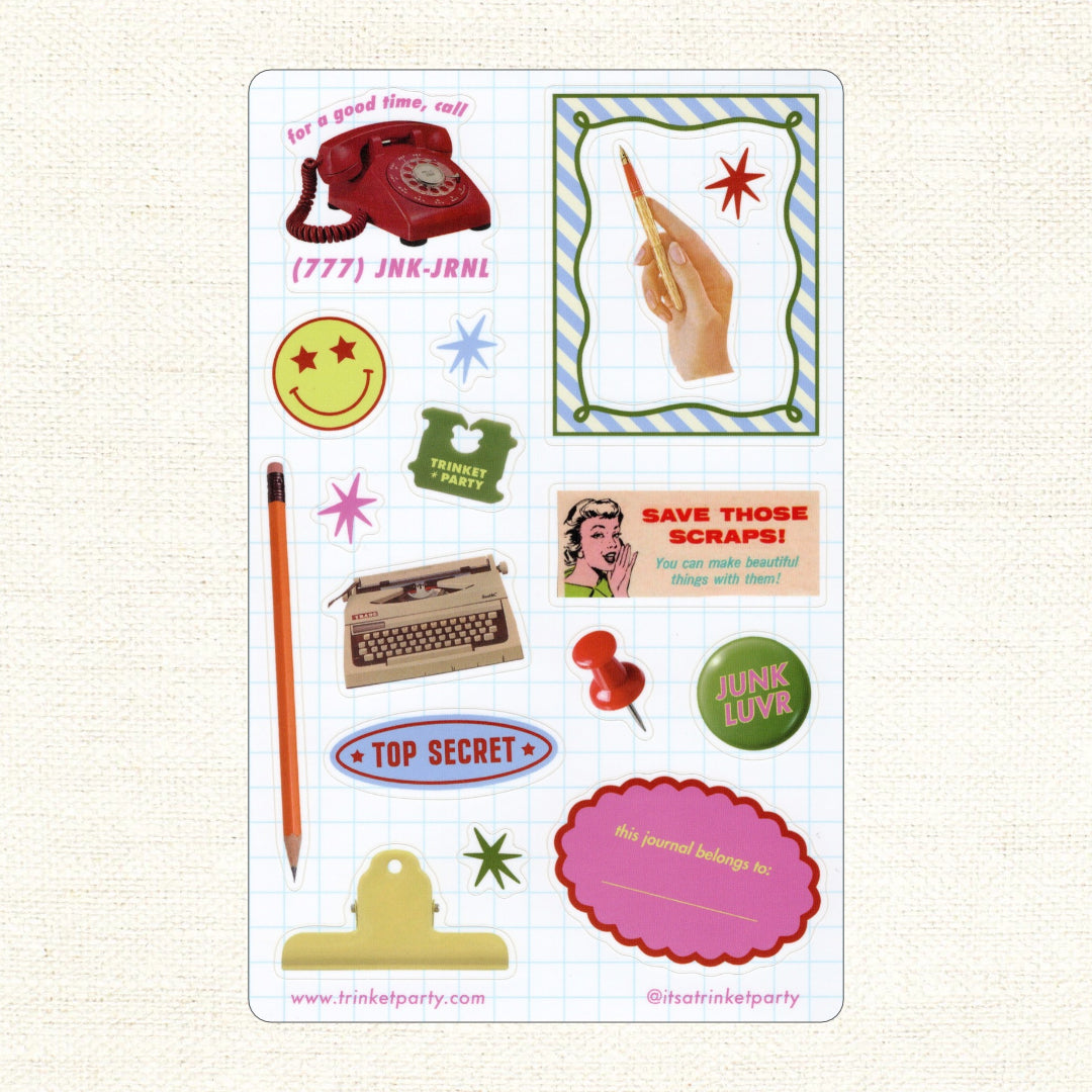 Junk Lover Sticker Sheet