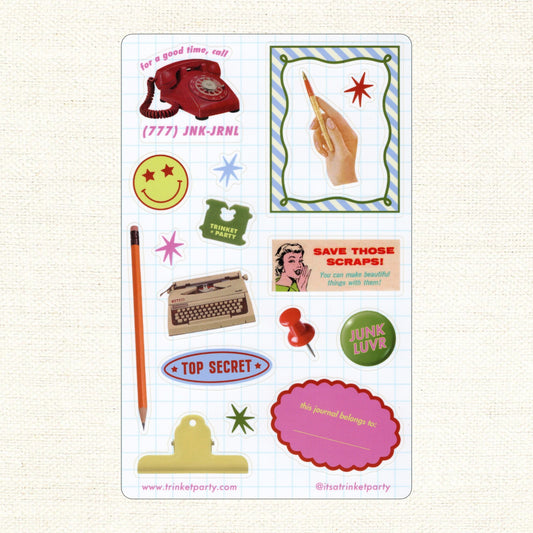 Junk Lover Sticker Sheet
