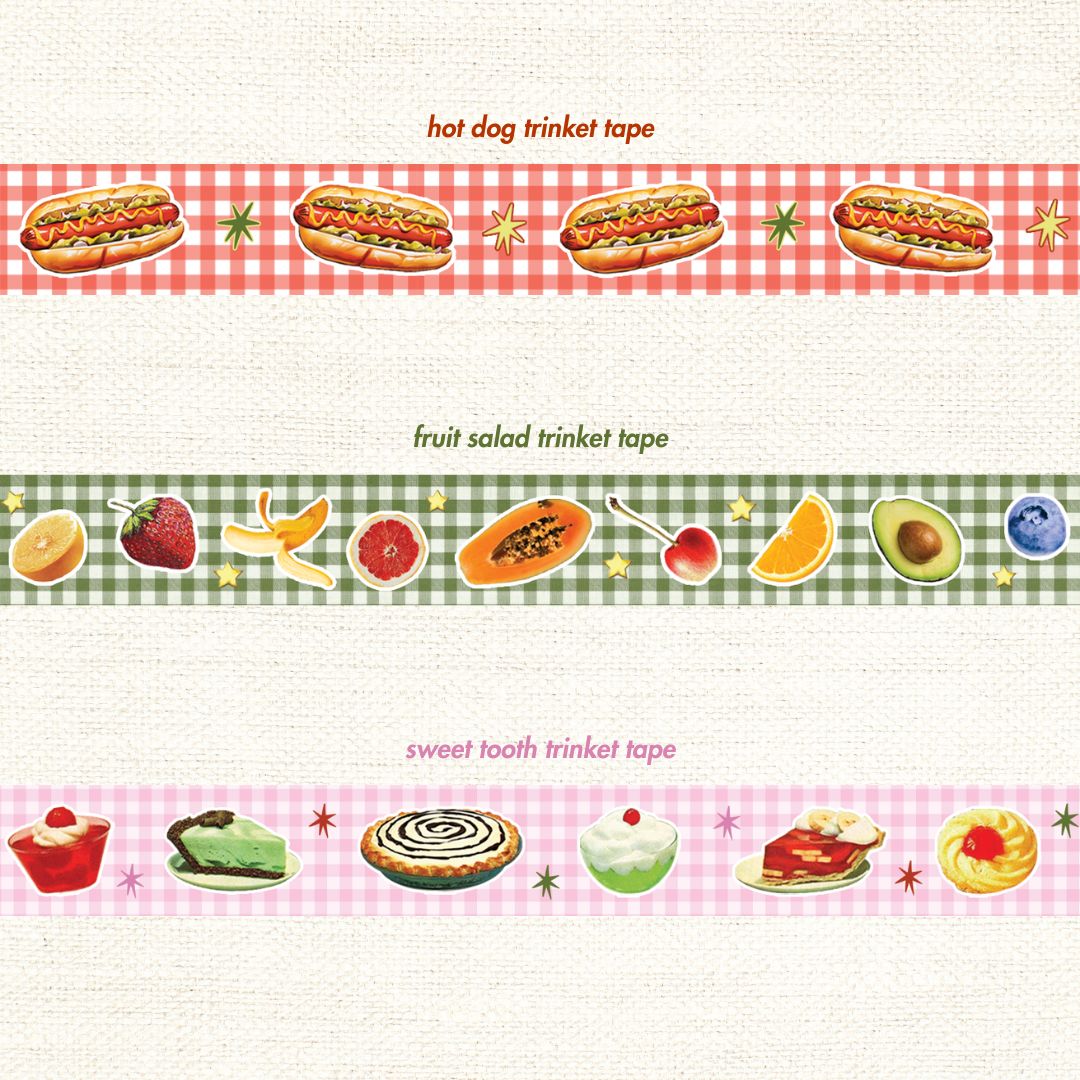 Picnic Weather Trinket Tape Trio