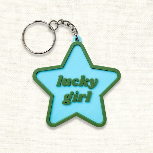 Lucky Girl Keychain